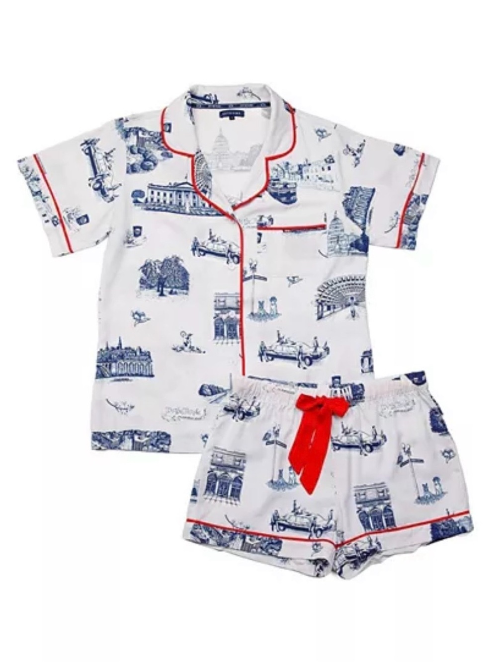 EUC Katie Kime Washington D.C. Pajama Set Size Medium Worn Once